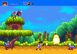 Скриншот игры Gunstar Heroes